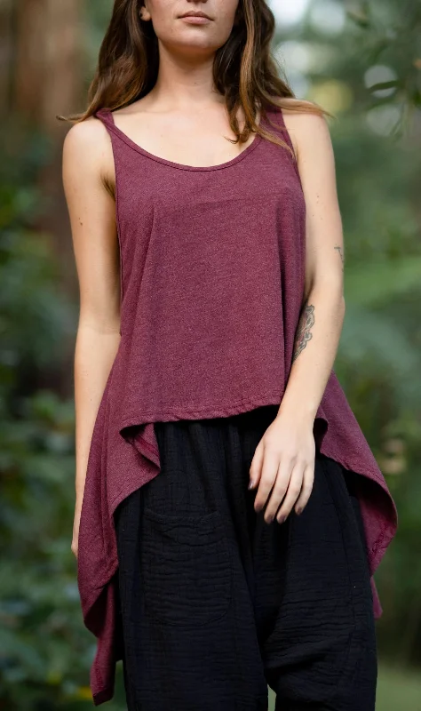 women's tops for beach outingsFree Flow Top - Dark Mauve