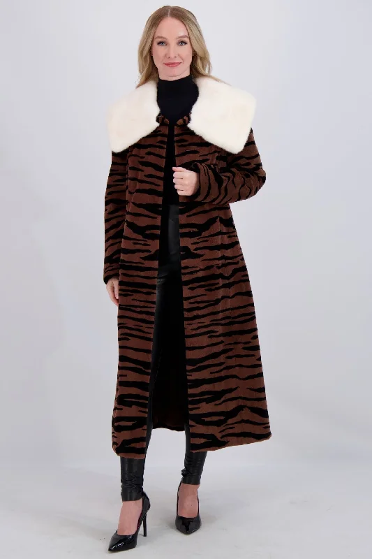 women's coats with lace detailingSHEARED MINK SHORT COAT