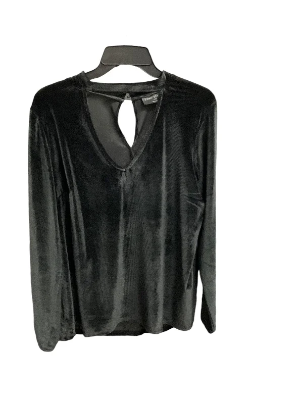 women's tops for vintage fashion enthusiastsTop Long Sleeve By Lane Bryant In Black, Size: 18