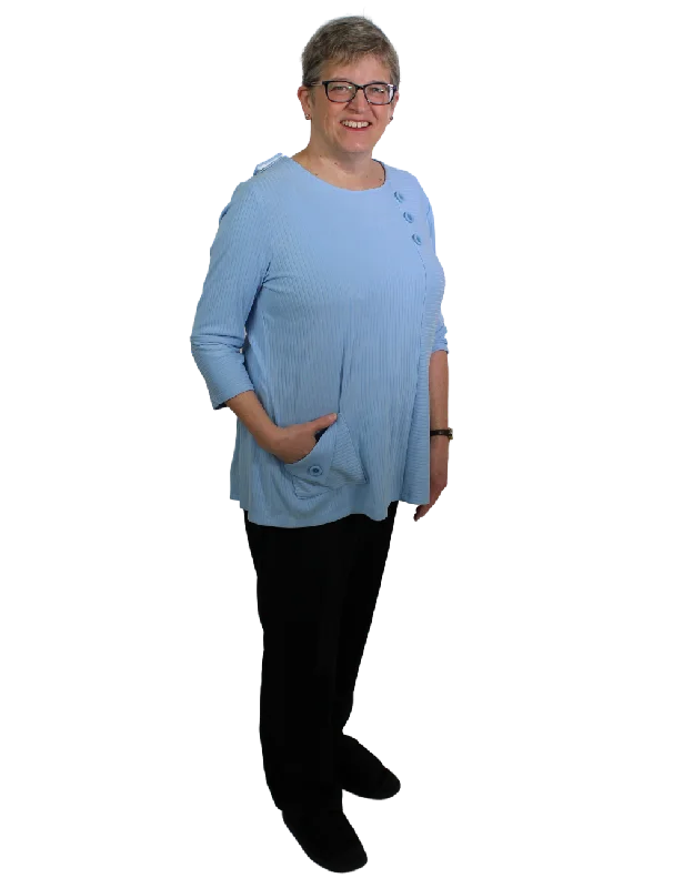 women's tops for those who want to create stylish and put-together outfits without spending a fortuneFlorence Adaptive Top - Blue