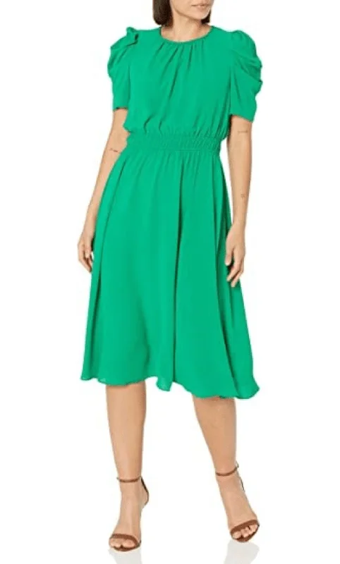 women's high-low dressesLondon Times T6180M - Flowy Midi Dress