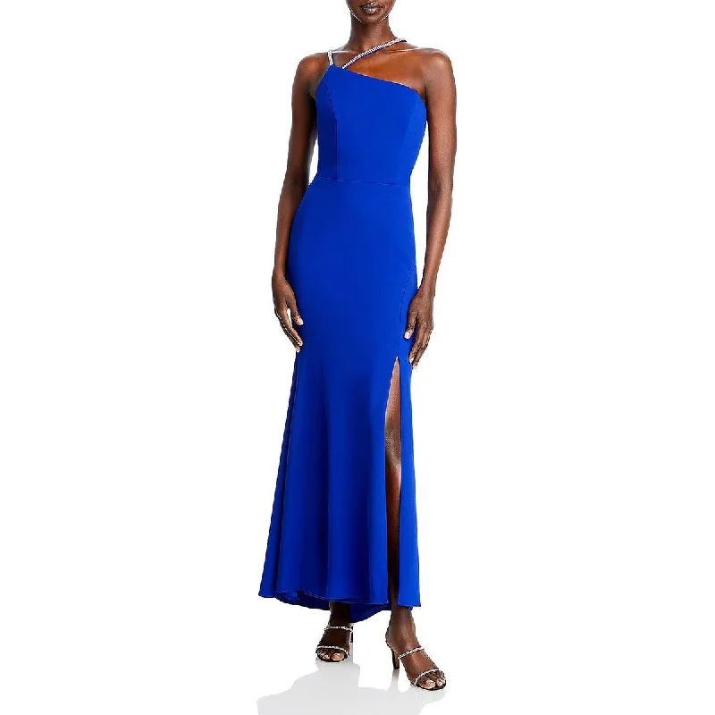 Nursing DressAqua Womens Scuba Asymmetric Evening Dress