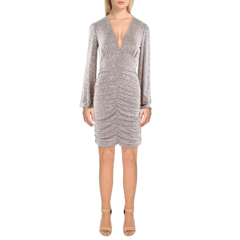 Sheath DressEmerald Sundae Womens Juniors Glitter Knit Bodycon Dress