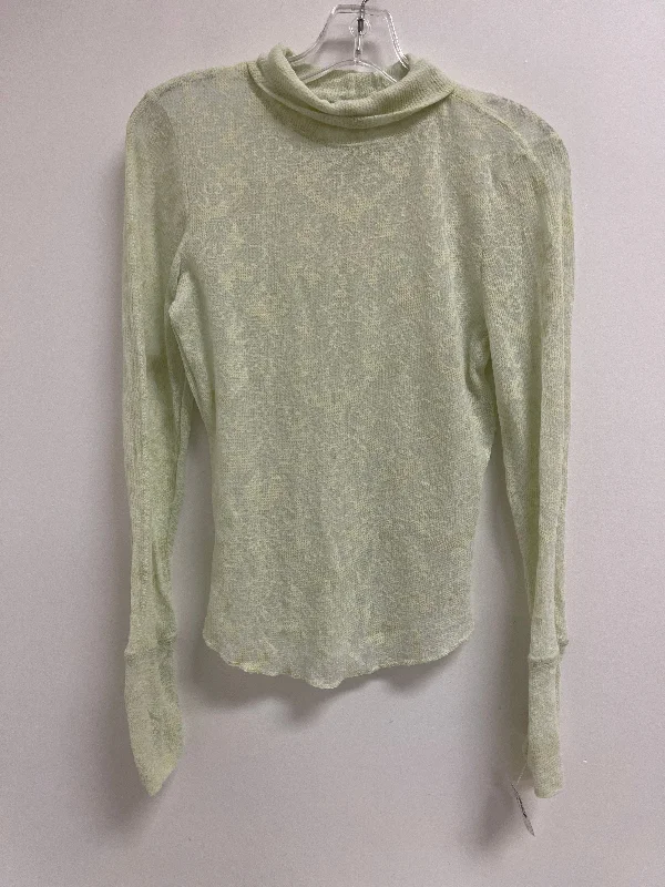 women's tops for date nightsTop Long Sleeve By Free People In Green, Size: M