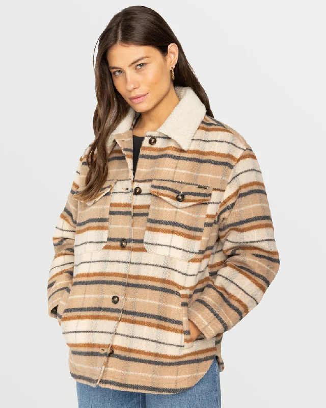 women's coats with adjustable sleevesBillabong Lucky Day Jacket-Multi