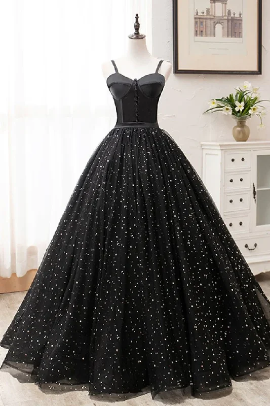 Cheetah Print DressBlack Tulle Satin Sweetheart Neck Long Prom Dress, Evening Dress  gh2236