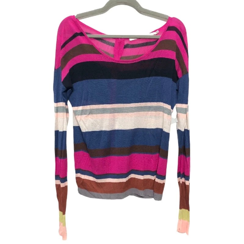 women's tops with sheer overlaysTop Long Sleeve By Clothes Mentor In Multi-colored, Size: M