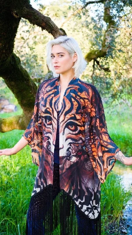 cozy women's coatsAndroid Jones Kimono -Tigris