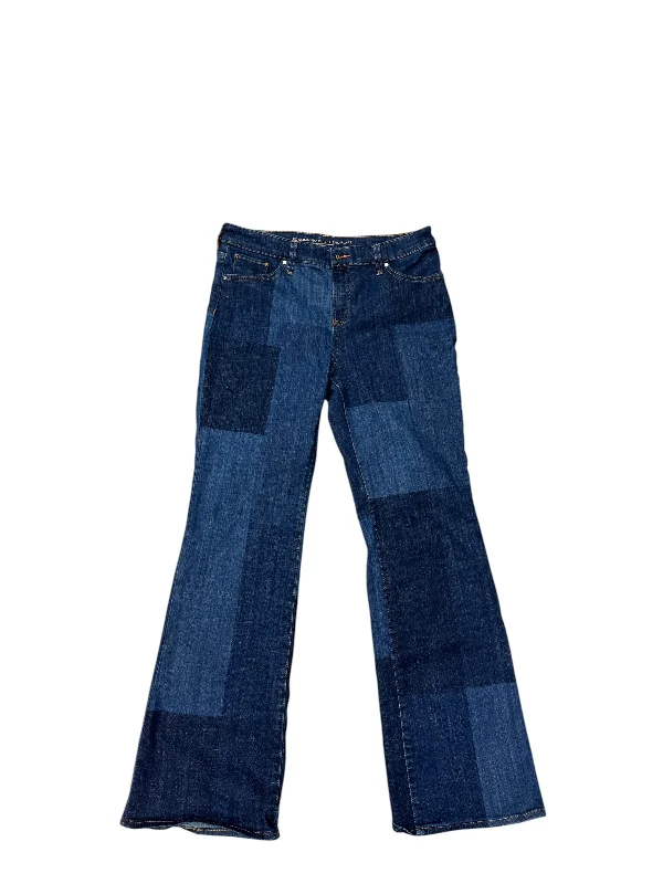 women's denim jeans for apple-shaped bodiesJeans Straight By Chicos In Blue Denim, Size: 10