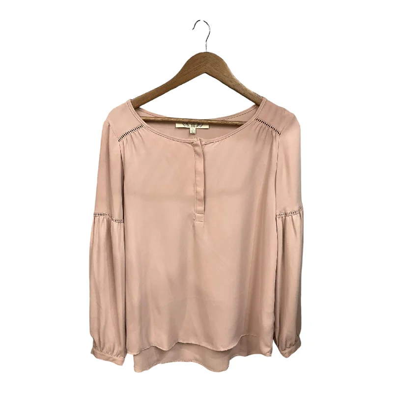 women's tops for those who want to add a personal touch to their wardrobe with unique and one-of-a-kind piecesTop Long Sleeve By Pink Rose In Pink, Size: L