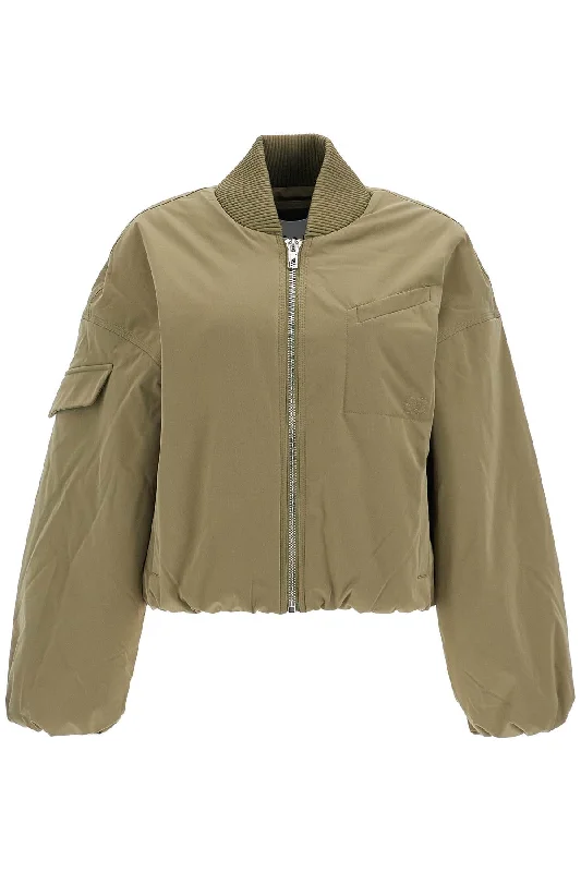 women's coats for those who appreciate timeless fashionGanni Women's Short Oversized Bomber Jacket