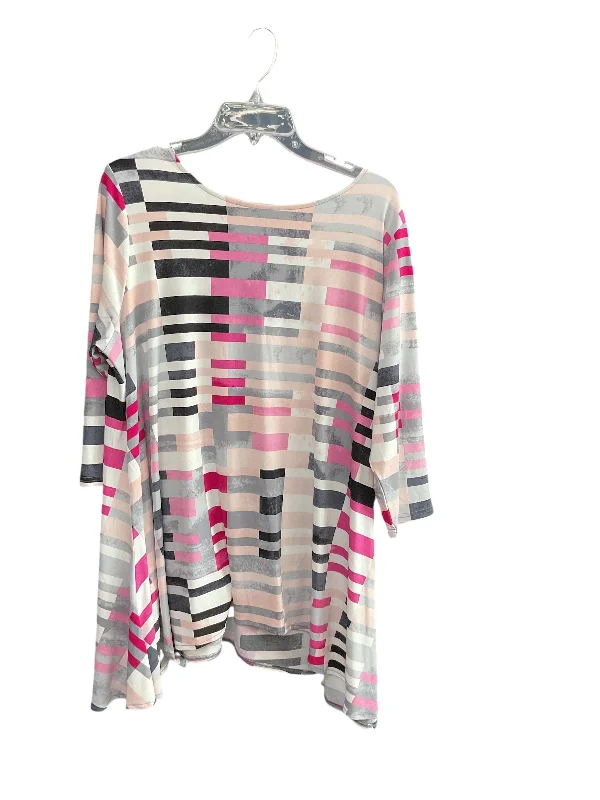 women's tops for those who want to wear pieces that are both comfortable and stylishTunic Long Sleeve By Alfani In Pink, Size: 2x