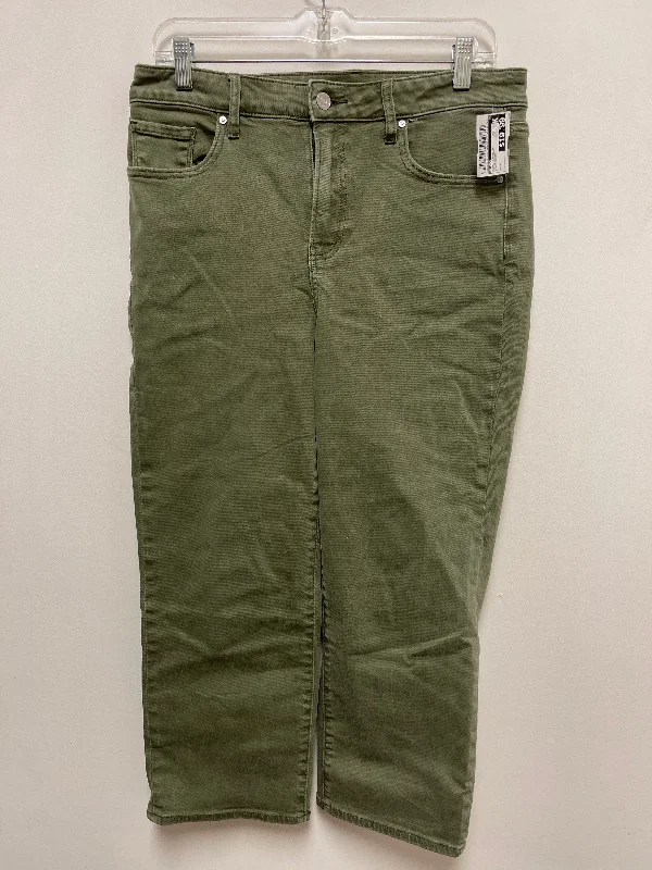 women's slim-fit denim jeansJeans Straight By Chicos In Green Denim, Size: 6