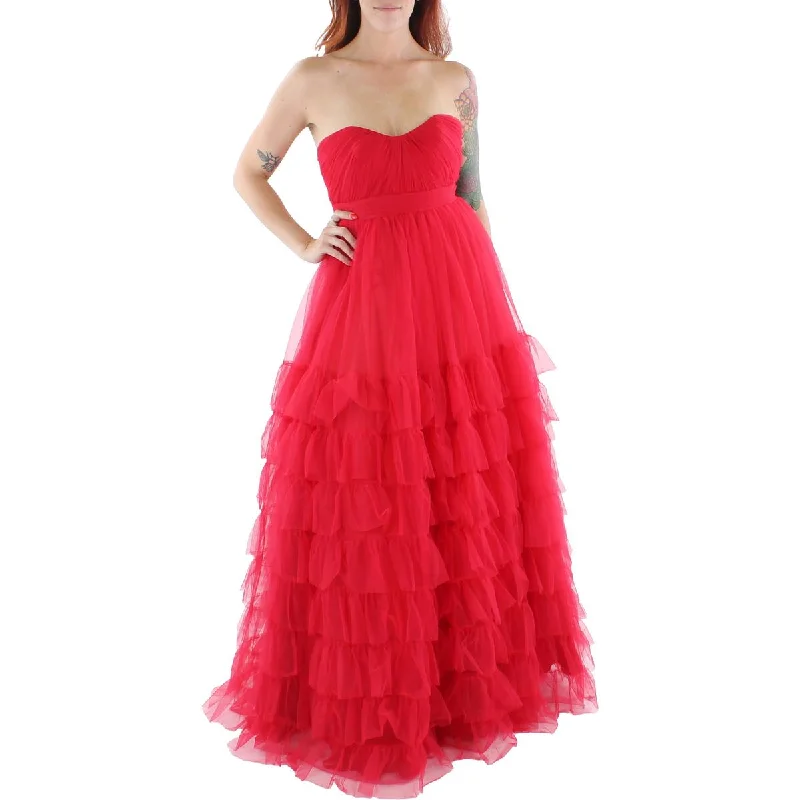 Laced DressMac Duggal Womens Tulle Evening Dress