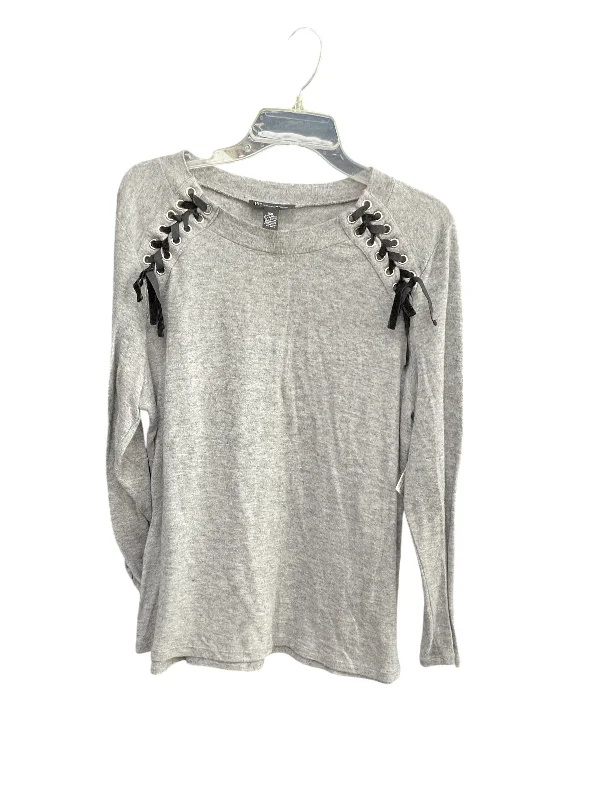 cozy women's tops for fall and winterTop Long Sleeve By Inc In Grey, Size: Xxl