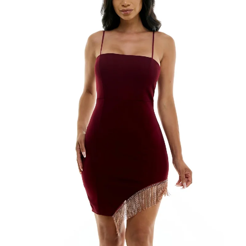 women's ball gown dressesEmerald Sundae Womens Juniors Fringe  Bodycon Dress