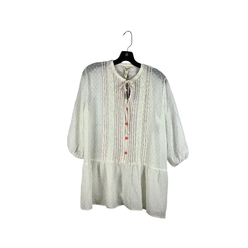 women's tops for those who refuse to compromise on styleTop Long Sleeve By Matilda Jane In White, Size: M