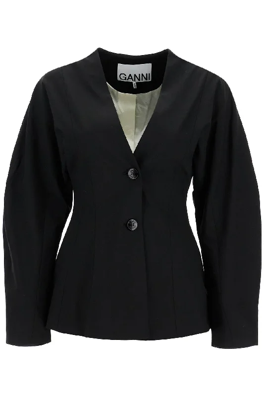 women's coats for day-to-night transitionsGanni Women's weight Waisted Jacket