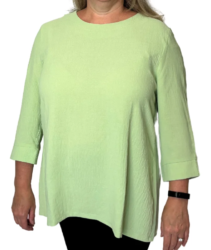 women's tops with asymmetrical designsMarianne Adaptive Top - Light Green