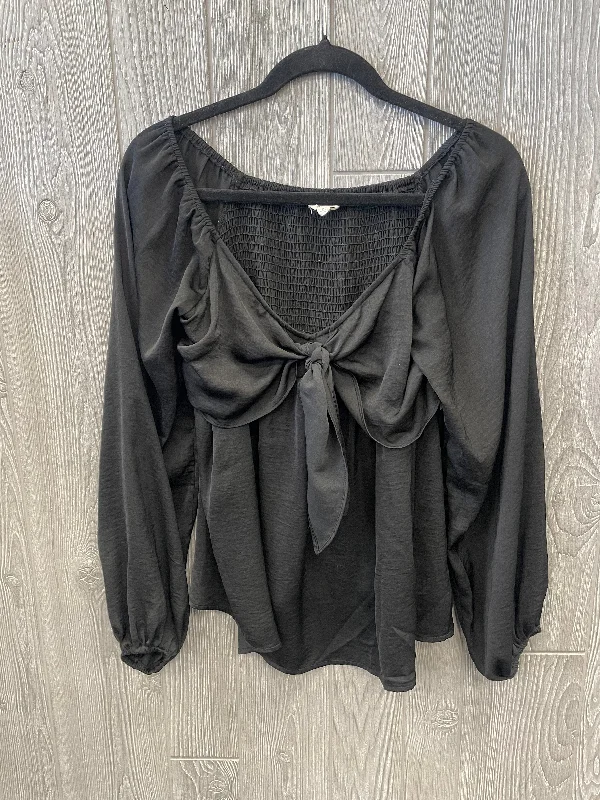 cozy women's tops for fall and winterTop Long Sleeve By 143 Story In Black, Size: S