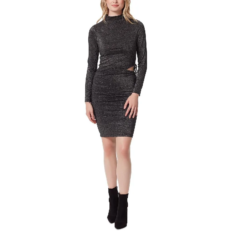 Fit-And-Flare DressJessica Simpson Womens Shimmer Knee-Length Bodycon Dress