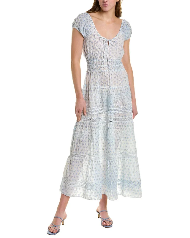 women's cocktail dressesLoveShackFancy Magdaline Maxi Dress