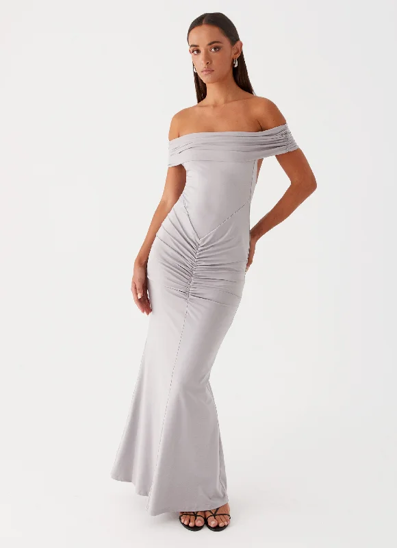 women's maxi dressesDancefloor Maxi Dress - Grey