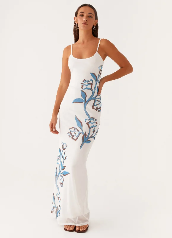 Animal Print DressOrla Maxi Dress - Blue Floral