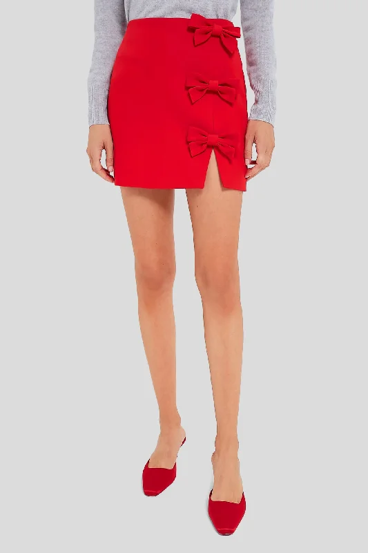 Ruffle DressRed Bows Rochelle Mini Skirt