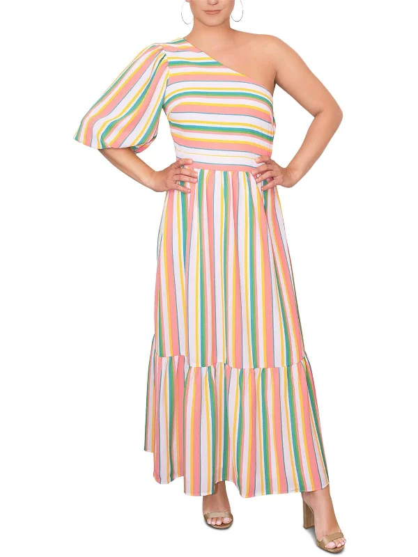 women's solid color dressesWomens Striped Long Maxi Dress