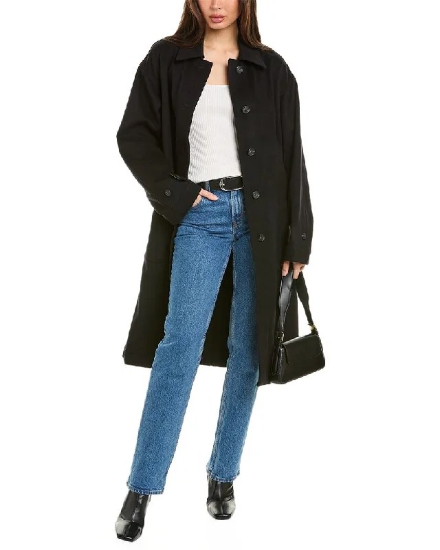 Helmut Lang Mac Wool & Cashmere-Blend Coat