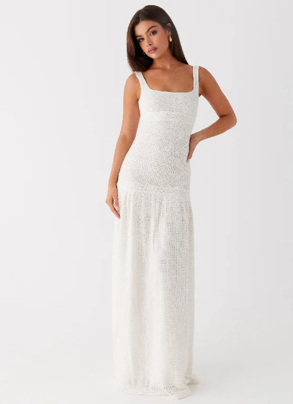 Flowy DressLyrical Maxi Dress - Ivory