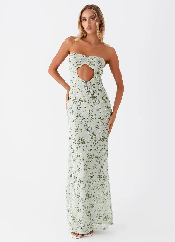 women's flowy dressesDearest Maxi Dress - Sage Floral