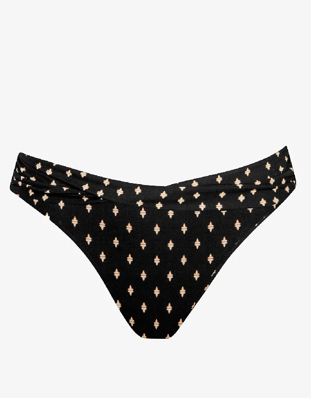 Relaxed-Fit Female SwimwearSoul Spots Bikini Pant - Black