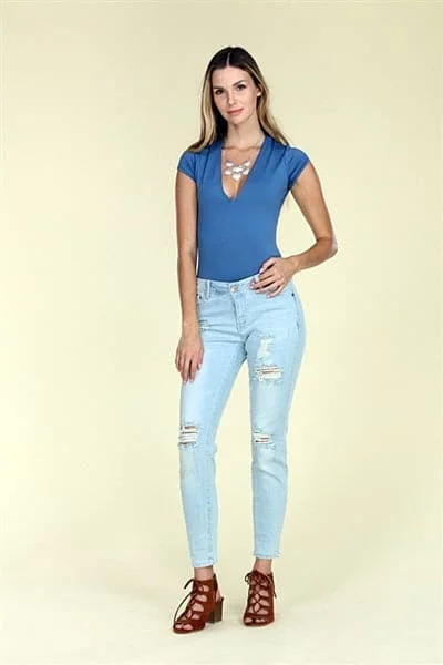 women's ripped pantsAmerican Blue -Distressed Cotton Jeans - Pack of 12