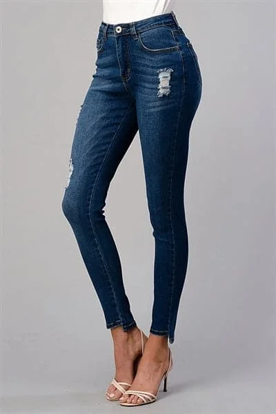 women's retro pantsAmerican Blue Distressed Skinny Denim Jeans - Pack of 12