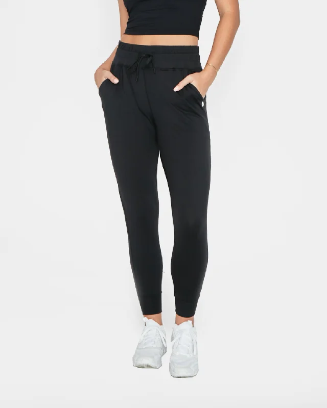 women's drawstring pantsWeekend Joggers - Black