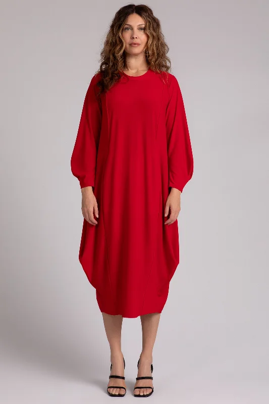 women's club dressesEasy Crew Neck Lantern Dress | Poppy