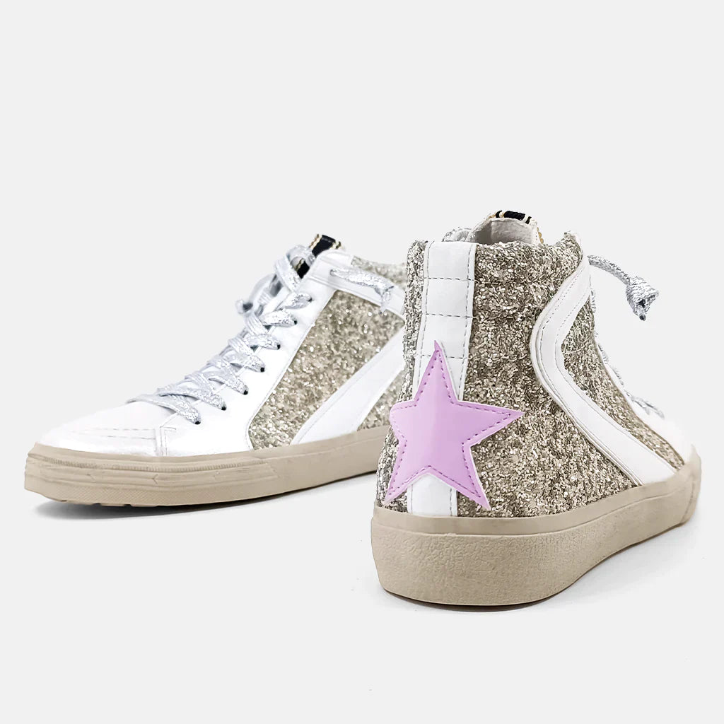 Shift DressShu Shop Pearl Glitter High Top Sneaker