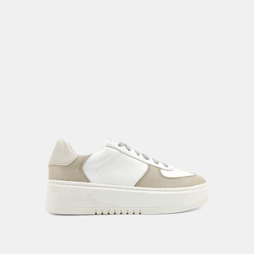 Solid Color DressShu Shop White Shirley Sneakers