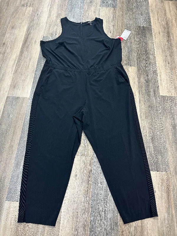 women's loose-fit jumpsuitsBlack Jumpsuit Athleta, Size 24