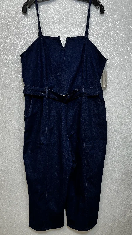 women's cozy jumpsuitsDenim Jumpsuit, 7th & hudson Size 2x