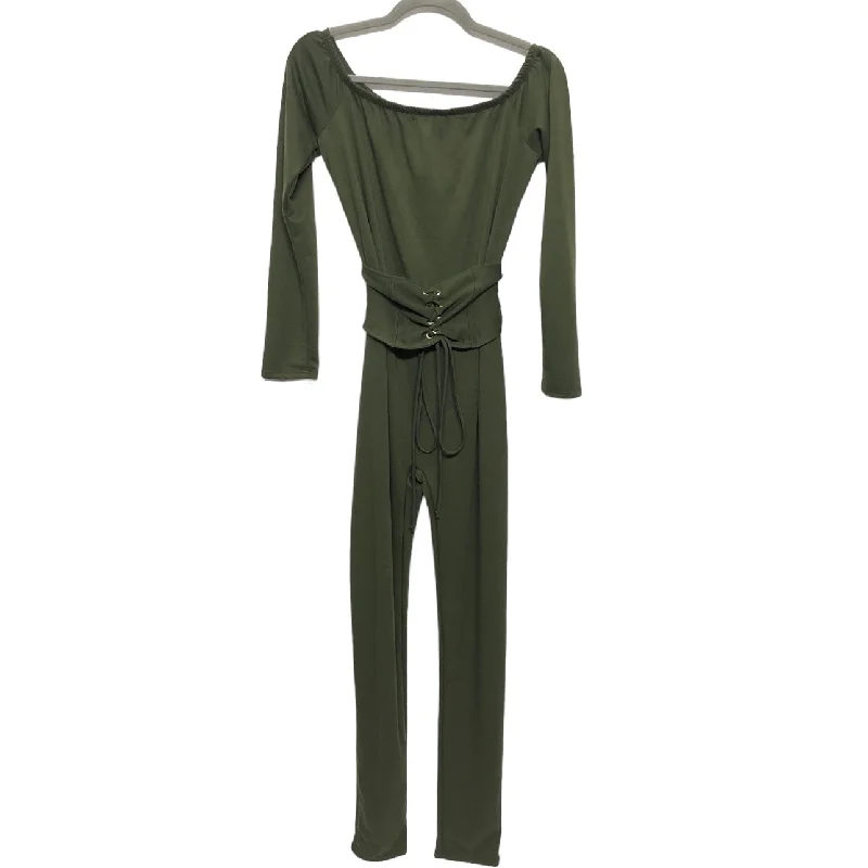 women's jumpsuits with cinched waistsGreen Jumpsuit Fashion Nova, Size L