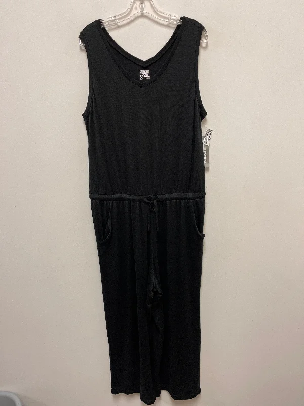 women's jumpsuits with long sleevesJumpsuit By 32 Degrees In Black, Size: Xl