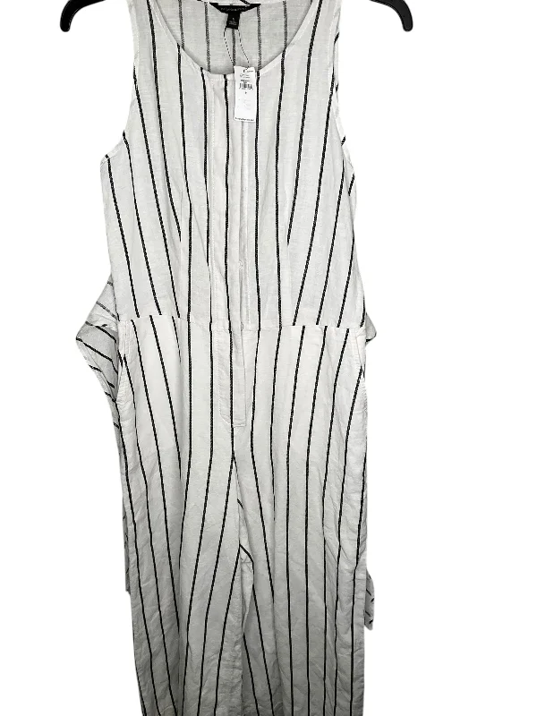 women's jumpsuits with short sleevesJumpsuit By Banana Republic In Striped Pattern, Size: 0