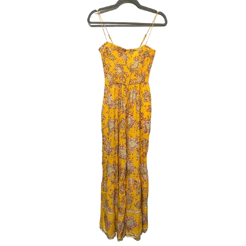 women's jumpsuits for springJumpsuit By Free People In Yellow, Size: Xs