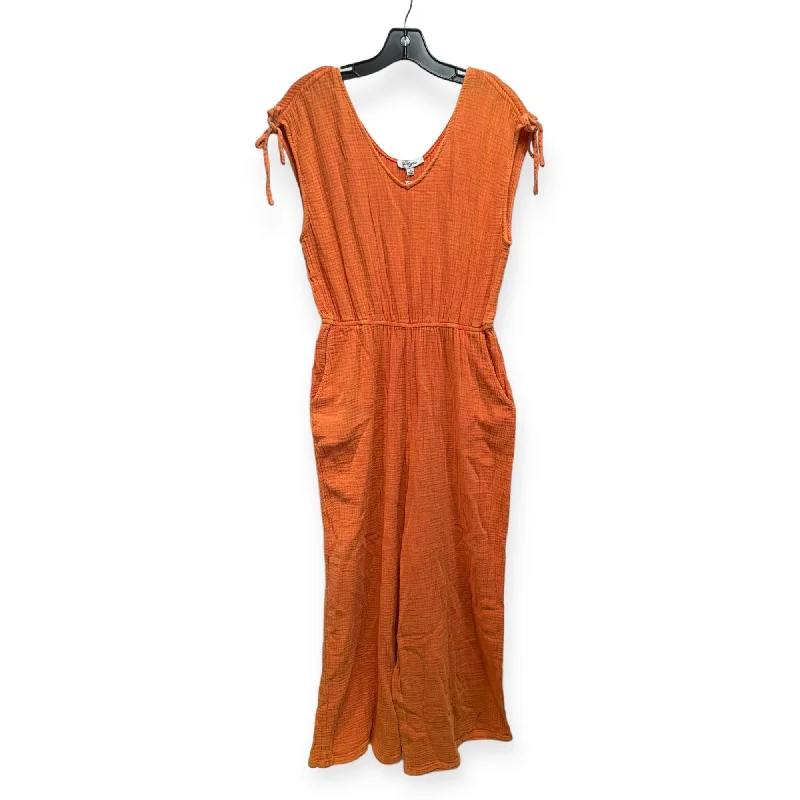 women's jumpsuits for everyday wearJumpsuit By Polygram In Orange, Size: S