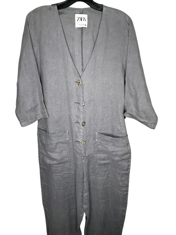 women's retro jumpsuitsJumpsuit By Zara In Grey, Size: S