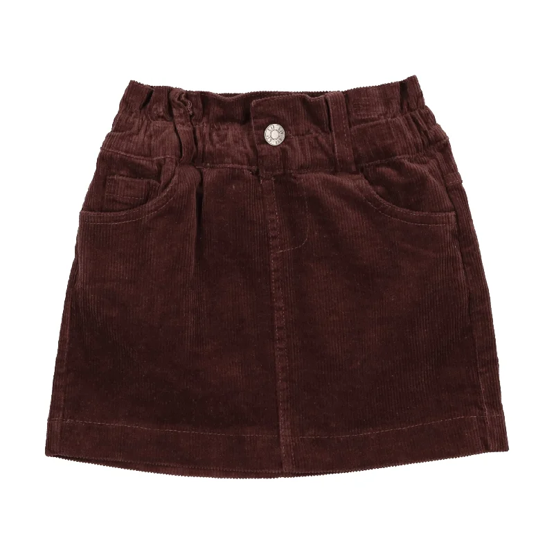 women's woven A-line skirts for summerAnalogie Corduroy Skirt - Brick