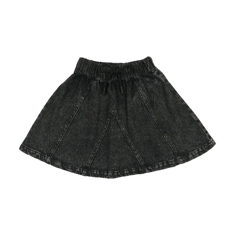 women's low-rise skirtsAnalogie Denim Skirt - Black